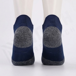 Ankle <b>Socks</b> Geometric Pattern Blue Breathable Running Sports <b>Socks</b> for Adults Summer Thin Knitted <b>Polyester</b> Spandex - Product Image 2