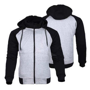 Sudadera con capucha cálida de forro polar antiarrugas con cremallera, de poliéster/algodón, corte holgado, informal, para hombre, estilo urbano, en oferta. - Product Image 4