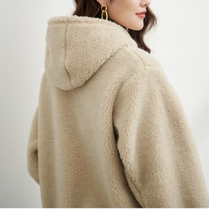 Veste à capuche en polaire sherpa marron pour homme, épaisse, zippée, coupe décontractée, pour l'hiver - Product Image 6