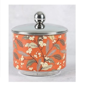 Tazón de Metal con Diseño Impreso de Moda, Elegante Tazón para Servir Frutas, Decoración de Mesa, Tazón para Servir Helado con Tapa - Product Image 5