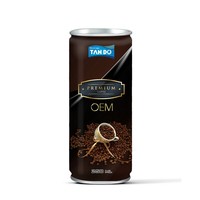 Cafeïnehoudende koffie, zoete room, chocolade, fruit smaken, 250ml blik, HALAL, HACCP, ISO gecertificeerd, OEM, Private Label
