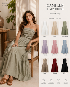 Elegante Vestido de Sirena Moderno con Pliegues, de Algodón Ecológico Transpirable, con Tirantes Finos y Espalda Descubierta, Fruncido, para Mujer - Product Image 4