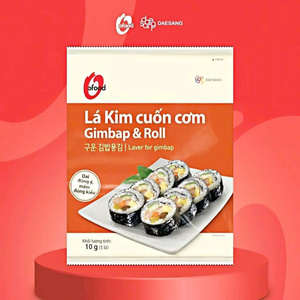 Mini wraps de riz aux algues 10g – Feuilles d’algues coréennes O’Food pour Kimbap & Sushi, 64 paquets/carton, Fournisseur en gros de haute qualité - Product Image 1
