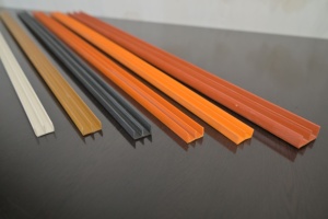 PVC E Channel Profile for Glass Fixing in Furniture Cabinet <b>Door</b> <b>Frame</b> Railing Plastic Glass Holder Strip Extrusion Profile - Product Image 3