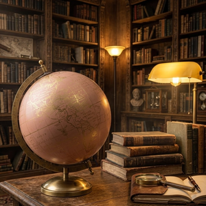 ลูกโลกตั้งโต๊ะทันสมัยพร้อมขาตั้งเหล็กและพลาสติก |   ลูกโลกแผนที่โลกตกแต่งสำหรับโต๊ะทำงาน ห้องอ่านหนังสือ และตกแต่งภายในบ้าน - Product Image 3