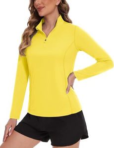 Camisas Casuales al por Mayor, Camisetas de Tenis Personalizadas de Manga Larga, Ecológicas, de Secado Rápido, Transpirables, de Poliéster, Polos de Golf para Mujer - Product Image 6