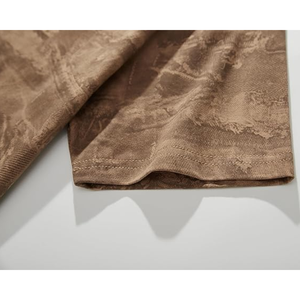 Men's Casual <b>Stretch</b> T-Shirt | Solid Crewneck Short Sleeve Textured Tee Top for Comfortable Everyday Wear - Product Image 5