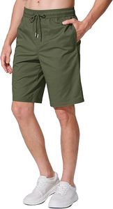 Men's Cotton Blend Casual <b>Shorts</b> Breathable Quick Dry Elastic Waist Streetwear Fitness Bermuda <b>Shorts</b> - Product Image 5