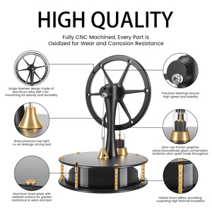 <span class=keywords><strong>Moteur</strong></span> <span class=keywords><strong>Stirling</strong></span> basse température DIY, modèle éducatif pour la théorie thermique et l'enseignement en classe, <span class=keywords><strong>moteur</strong></span> <span class=keywords><strong>Stirling</strong></span> en aluminium avec <span class=keywords><strong>piston</strong></span> en graphite à faible friction - Product Image 3