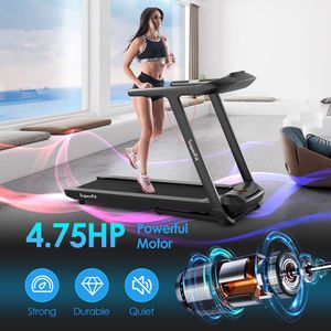 Caminadora Plegable de 4.75 HP con Pantalla Táctil y Programas Preestablecidos para Entusiastas del Fitness - Product Image 3