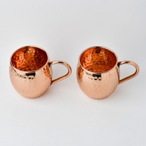 Premium Handcrafted <b>Copper</b> Moscow Mule Mugs Set of 4 – 16oz Hammered Solid <b>Copper</b> <b>Cups</b> BPA-Free & Lacquer-Free Elegant Gift - Product Image 6