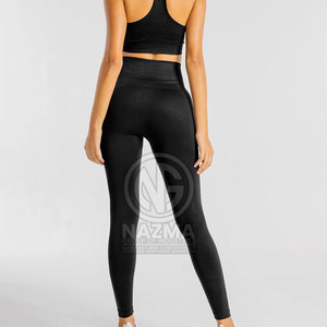 Latest Style <b>Low</b> MOQ Women Yoga Pant Elastic Waist Solid Quick Dry Breathable Factory Direct Sale High Quality Made Pakistan - Product Image 4