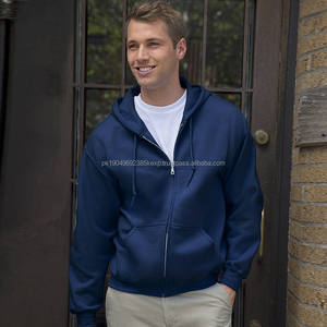 270gsm High Quality Unisex Zip-up Fleece OEM Blank Customizable Sports <b>Coat</b> <b>with</b> Pocket <b>Hooded</b> Sweatshirt Hoodie Hoodies - Product Image 3