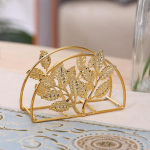 Porta Servilletas Metálico Moderno con Diseño de Hoja de Ginkgo, Dispensador de Toallas de Papel Independiente para Decoración de Mesa de Comedor, Hierro con Recubrimiento en Polvo - Product Image 5