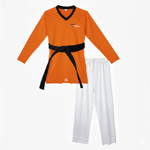 Uniforme de Taekwondo de Artes Marciales, Duradero, de Alta Calidad, 100% Algodón, Transpirable, Ecológico, 240g, Manga Larga, Dobok Frontal - Product Image 1