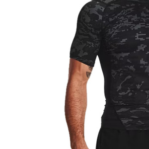 Lightweight <b>Men</b> <b>Compression</b> <b>Shirts</b> Short Sleeve Quick Dry 100% Polyester Eco-Friendly Breathable Gym Workout Fitness Wear - Product Image 3