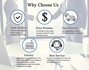 Aimants en néodyme haute résistance pour éoliennes <span class=keywords><strong>Aimant</strong></span> de terre rare permanent N52 Grade pour générateur de moteurs - Product Image 2