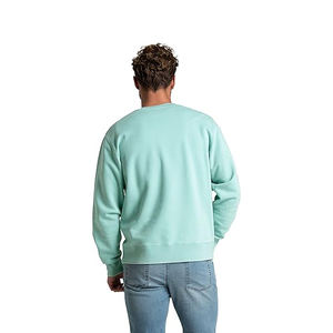 Sweat-shirt en coton biologique pour homme, lavage stone wash, molleton brossé durable, coupe décontractée, écologique, toucher doux - Product Image 2