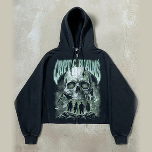 เสื้อฮู้ดดี้ผู้ชายทรงโอเวอร์ไซส์ ไหล่ตก พิมพ์ลายดิจิตอลแบบ Acid Wash สไตล์สตรีทแวร์ ผ้าหนา 400 GSM รับผลิตตามแบบ OEM - Product Image 1