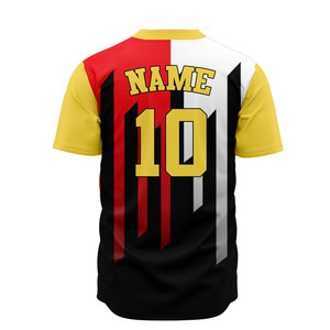 Stylish baseball jersey for men with sublimated colors and custom numbers for sports team wear - Product Image 2