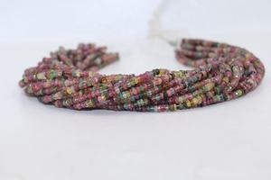 ลูกปัดโรนเดลล์ทรงเหลี่ยมหลายเหลี่ยมดิสโกทัวร์มาลีน 4 มม. ลูกปัดดิสโกทัวร์มาลีน ลูกปัดมินิมอล ลูกปัดสำหรับทำเครื่องประดับ ลูกปัดขายส่ง - Product Image 6