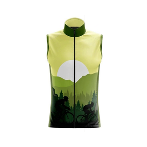 Anti UV Custom Sublimation Cycling Vest Summer Sleeveless Mesh <b>Back</b> Bicycle Gilet Quick Dry Breathable <b>Road</b> Bike Jersey Vest - Product Image 2