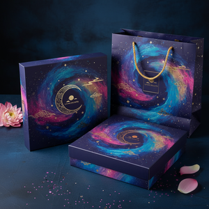 Boîte personnalisée avec impression sur mesure pour l'emballage de gâteaux de lune du Festival de la Mi-Automne, avec tiroir et insert personnalisé - Product Image 1