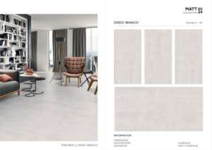 Carreaux de porcelaine au look contemporain, finition mate, 60x120cm, 600x1200mm, format 24x48, pour murs et sols intérieurs de luxe. - Product Image 3