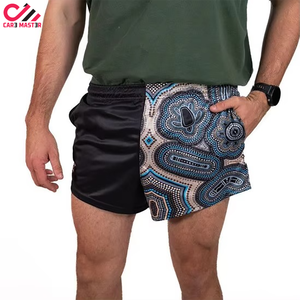 Custom Design Your Own <b>Colour</b> Rugby Shorts for Men Women Footy Shorts Heat Transfer Printing 100% Polyester Elastic Waist Quick - Product Image 3