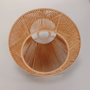 Nouveaux abat-jour en raphia conique pour lustres avec douille E27, idéal pour les hôtels et les restaurants - Product Image 4