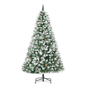 Albero di Natale Artificiale Non Illuminato da 1,8 m, Effetto Neve, Rami Realistici, 61 Pigne e 800 Punte - Product Image 1