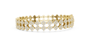 Pulsera de tenis de lujo con diamantes cultivados en laboratorio de 5.1 quilates, chapada en rodio, oro rosa de 18 quilates, para uso diario en la oficina, bodas y compromisos, para mujer. - Product Image 5