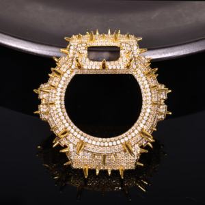 AMBER JEWELS Luxury Unisex <b>Watch</b> <b>Case</b> Gold Silver Tone Quartz Movement Vintage Waterproof High Quality Fashion Jewelry Accessory - Product Image 5