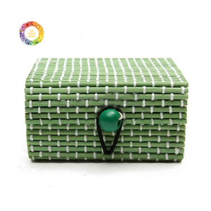 Boîte Cadeau en Bambou Naturel Écologique Faite à la Main, Conteneur de Rangement Tressé pour Thé, Cadeaux, Souvenirs, Bijoux, Décoration Intérieure, Personnalisable en Gros - Product Image 3