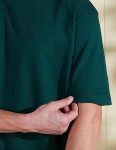 เสื้อยืดโอเวอร์ไซส์แบบหนาพิเศษ OEM พรีเมียม คอเสื้อหนา น้ำหนักมาก 300gsm 240gsm ผ้าฝ้าย 100% สำหรับผู้ใหญ่ ระบายอากาศได้ดี - Product Image 2