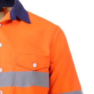 2026 Workwear Long Sleeve Construction Industrial Shirt Breathable And <b>Waterproof</b> And Excellent Safety <b>Work</b> - Product Image 3