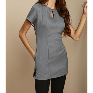 Camiseta Túnica para Salón de Belleza, Uniforme Elegante para Peluquería, Túnica Estética con Logotipo en Varios Colores - Product Image 4