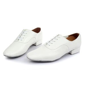 Zapatos de Baile de Salón Estándar para Hombre, con Cordones, Suela de Gamuza, Tela de Algodón, para Baile Latino, Tango, Rumba, Vals Social - Product Image 4