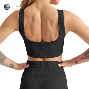 Conjunto de yoga para mujer, transpirable, elástico, ropa deportiva, leggings de cintura alta y sujetador deportivo con soporte. - Product Image 6