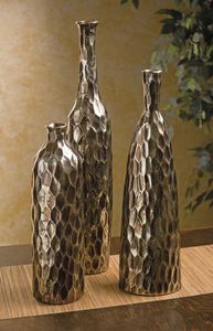 <b>Set</b> Of <b>3</b> Customized Handmade Aluminium Flower <b>Vase</b> For Home & Garden Decor Golden Flower Pots For Event And Wedding Centerpieces - Product Image 6
