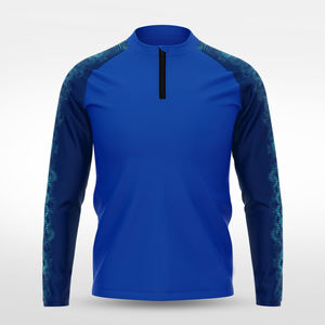 Veste Coach Homme Imprimée par Sublimation à Col Zippé, Patchwork, Nylon Polyester Léger, Imperméable, pour Entraînement Sportif en Extérieur - Product Image 1