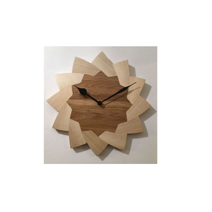 Horloge murale ronde silencieuse en fer et bois moderne avec pendule artistique, style minimaliste contemporain pour une décoration intérieure élégante - Product Image 3