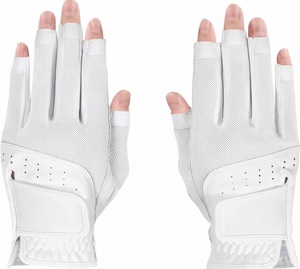 Gant de golf en cuir Cabretta pour main droite, antidérapant, à doigts entiers, respirant, unisexe, fermeture à enfiler - Product Image 3