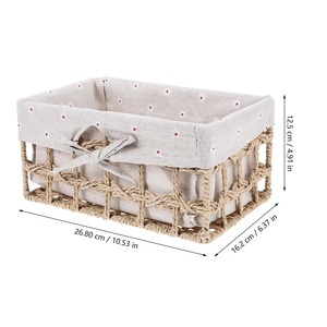 Paniers de rangement en jonc de mer beige, faits à la main, écologiques, vente en gros, fabriqués au Vietnam - Product Image 4