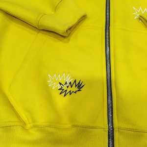 Custom Autumn ODM Heavyweight <b>Navy</b> Blue Solid Premium Cotton <b>Fleece</b> Windproof Breathable Unisex Streetwear Oversized Pullover - Product Image 2