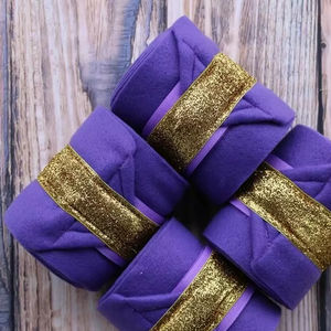 Nouveaux bandages équestres en polaire pour chevaux, bandages élastiques pour le soutien des jambes, pour l'entretien des chevaux - Product Image 1