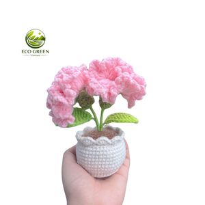 Maceta de Flores de Ganchillo Hecha a Mano, Amigurumi, Linda Decoración de Apoyo Emocional, Regalo para Mamá, Cumpleaños, San Valentín - Product Image 6