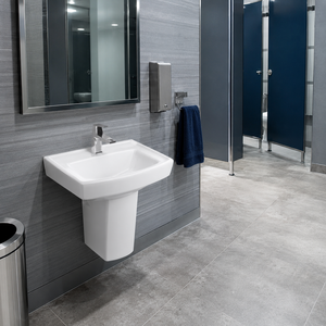 Lavabo mural semi-encastré Techno, garantie 5 ans, finition peinte, facile à nettoyer - Product Image 4