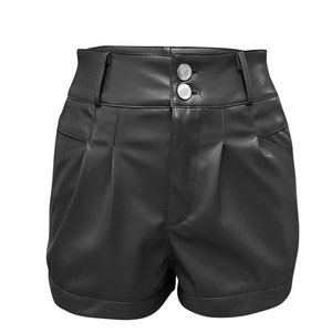 Shorts de Cuero para Mujer, Diseño Personalizado, Ajustados, Transpirables, de Cintura Alta, Fabricación Profesional, Tallas Grandes - Product Image 3