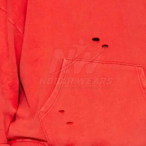 Sweat-shirts déchirés pour hommes fiables, en coton confortable, vêtements décontractés pour l'extérieur, fabrication directe d'usine - Product Image 5